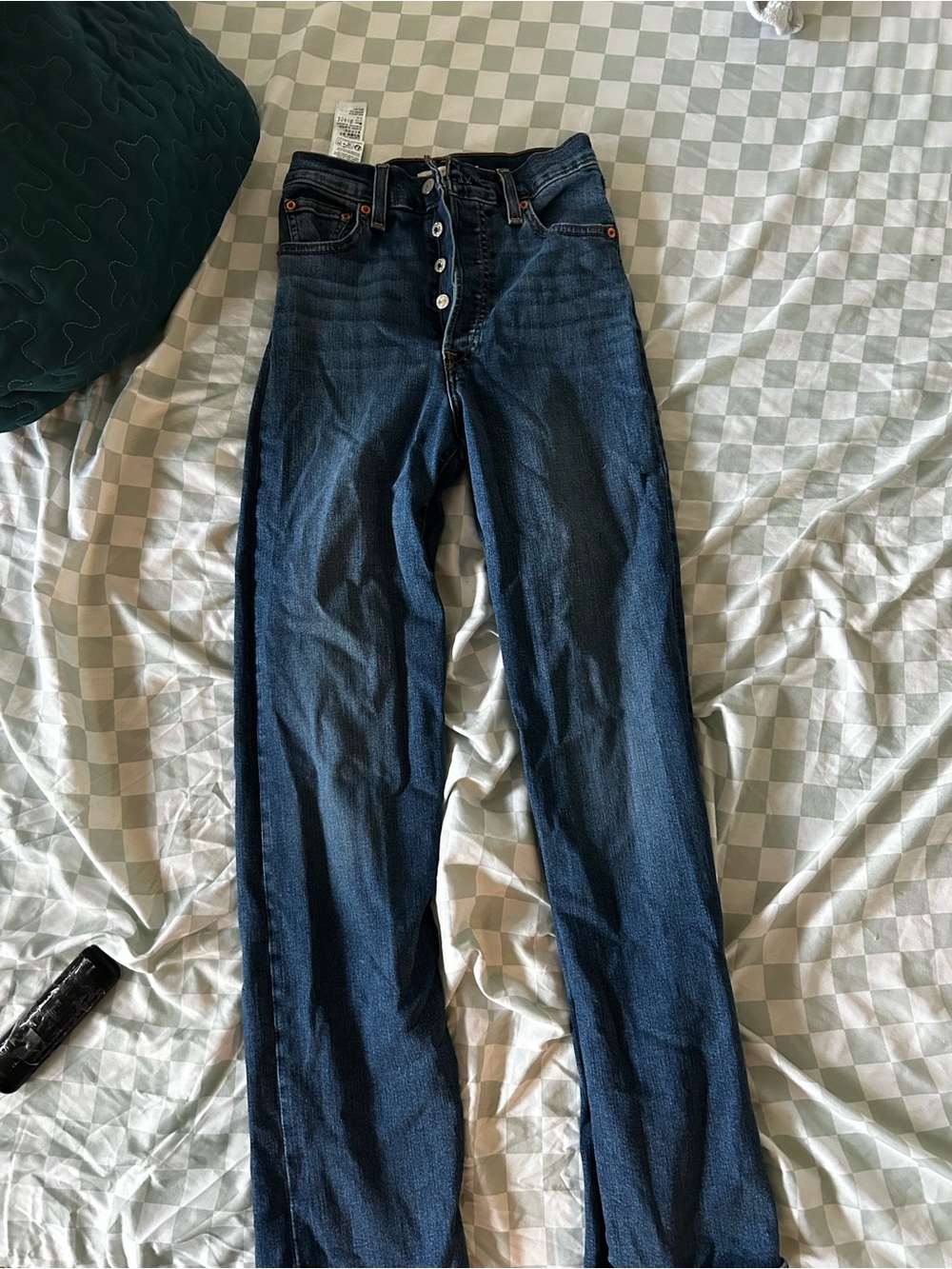 Dark Blue women’s Levi Button-Fly Jeans